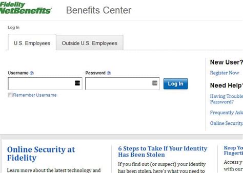 Log In to Fidelity NetBenefits.